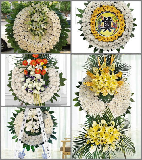 贵州毕节市黔西县杜鹃街道花圈速递